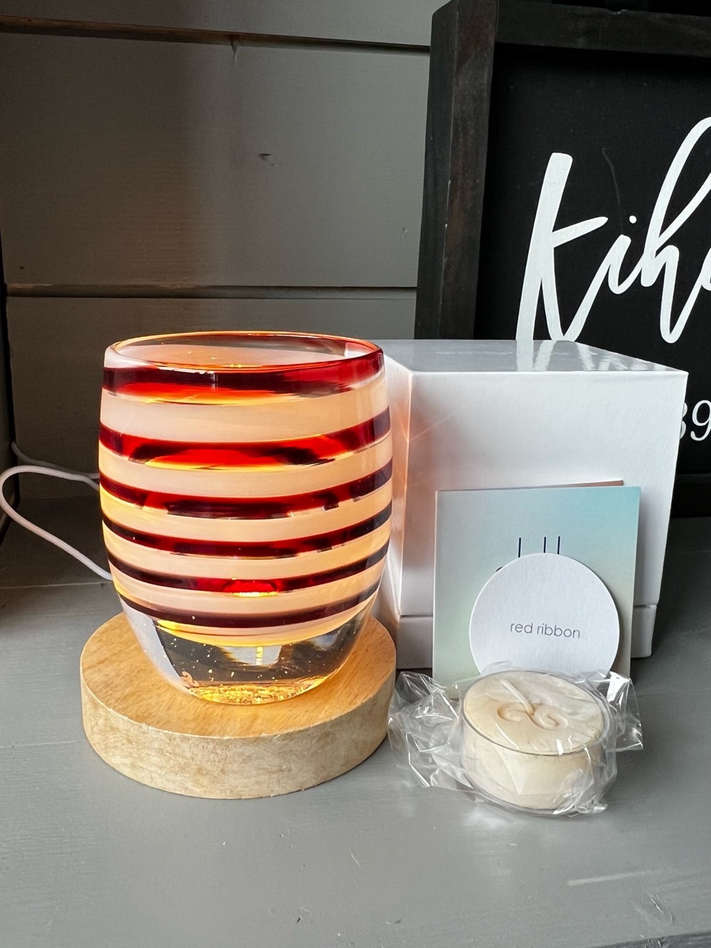 Glassybaby Red Ribbon